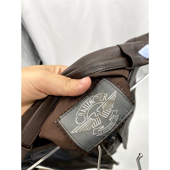 Vintage Chocolate Brown Leather Midi Button Skirt - Picture 5 of 5